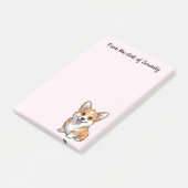 Süßes Corgi-Mutter-Geschenk für Hunde-Liebhaber Post-it Klebezettel (angewinkelt)