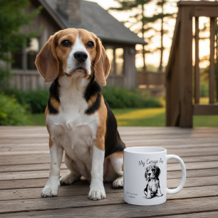 Süßes Cottage-Haustier - Beagle/ Personalisieren Kaffeetasse
