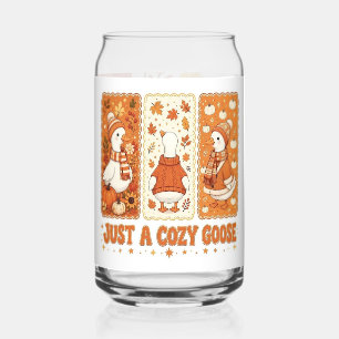 Süßes Cottagecore-Herbstglas mit einer gemütlichen Dosenglas