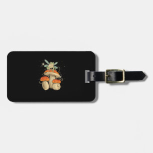 Süßes Cottagecore-Pilz-Frosch-Goblincore-Style Gepäckanhänger