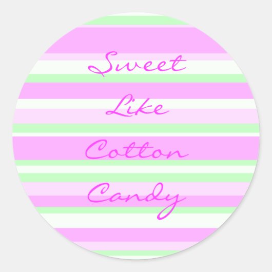 Süßes Cotton Candy Sticker (Vorderseite)