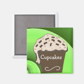 Süßes Cupcake-Design Magnet (Vorderseite/Rückseite)
