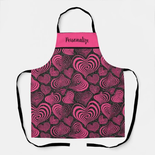 Süßes Cupcake-Dessert-Muster Damen Kochen Schürze (Vorderseite)