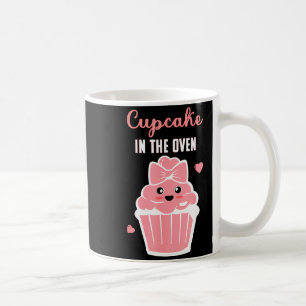 Süßes Cupcake im Ofen Gender Reveal Baby Mädchen Kaffeetasse