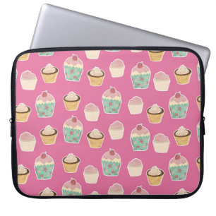 Süßes Cupcake-Muster Laptopschutzhülle