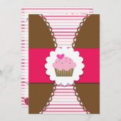 Süßes Cupcake Party Einladung für Kinder (Vorne/Hinten)