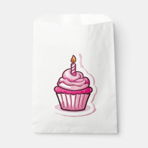 Süßes Cupcake-Thema für Geburtstagsmädchen Geschenktütchen