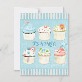 Süßes Cupcakes - Es ist ein Party!  Einladung