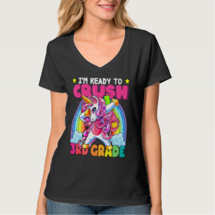 Süßes Dabbing-Einhorn 3. Klasse Ich bin bereit zu  T-Shirt