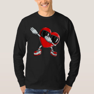 Süßes Dabbing-Herz Valentinstag Liebespaare T-Shirt