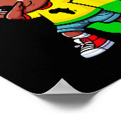 Süßes Dabbing-Kind Schwarze Geschichte Monat Kinde Poster (Ecke)