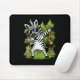 Süßes Dabbing-Zebra Lustiges Zebra-Tanz-Tier  Mousepad