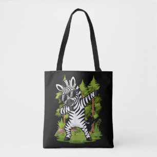 Süßes Dabbing-Zebra Lustiges Zebra-Tanz-Tier Tasche