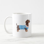Süßes Dachshund-Tassendesign Kaffeetasse (Links)