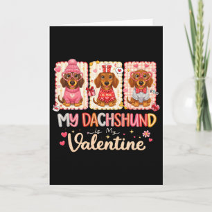 Süßes Dachshund-Valentinsgeschenk für Hunde-Liebha Karte
