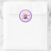Süßes Dankeschön-Design Runder Aufkleber (Tasche)