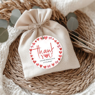 Süßes Dankeschön-Geschenk-Tag für Baby Shower Geschenkanhänger