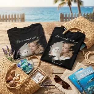 Süßes "Das Leben ist perfekt mit Dir" Katzenliebha T-Shirt