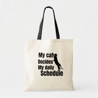 Süßes Design mit stehender Katze Tragetasche