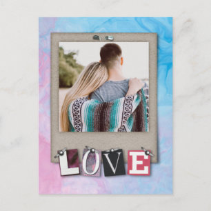 Süßes Design Postkarte für Paare