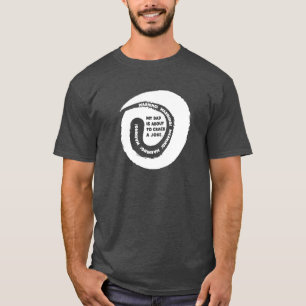 Süßes Design Text Mein Papa ist im Begriff einen W T-Shirt