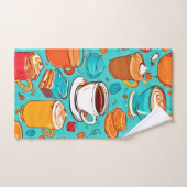 Süßes Dessert & Drink Art Badhandtuch Set (Handtuch)