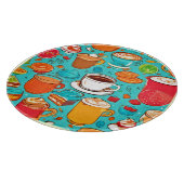 Süßes Dessert & Drink Art Schneidebrett (Ecke)