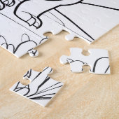 Süßes Dinosaurier-Dschungel-Tier-Farben-Puzzle Puzzle (Seite)
