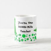 Süßes Dinosaurier-Lehrer-Design Kaffeetasse (Mittel)