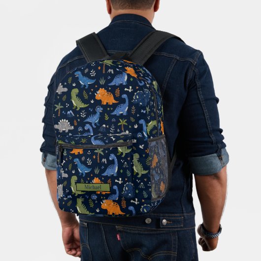 Süßes Dinosaurier-Muster Bunt Bedruckter Rucksack (Insitu (Modell))