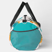 Süßes Dinosaurier-Muster Individueller Name für Ki Duffle Bag (Rechts)