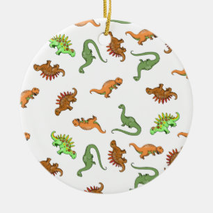 Süßes Dinosaurier-Muster Keramikornament