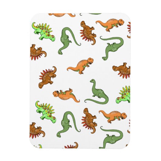 Süßes Dinosaurier-Muster Magnet (Vertikal)