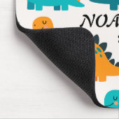 Süßes Dinosaurier-Muster mit individuellem Monogra Mousepad (Ecke)