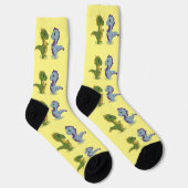 Süßes Dinosaurier-Paar Thunder_Cove Socken (Rechts)