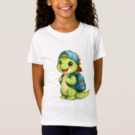 Süßes Dinosaurier Zurück zur Schule Mädchen T-Shir T-Shirt