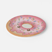 Süßes Donut-Design Hanukkah-Party-Papierteller Pappteller (Schrägansicht)