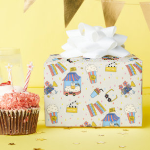 Süßes Doodle-Kino-Popcorn-Filmnacht-Geschenk Geschenkpapier