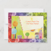 Süßes Dorf-neue Zuhause-Party Einladungen (Vorderseite)