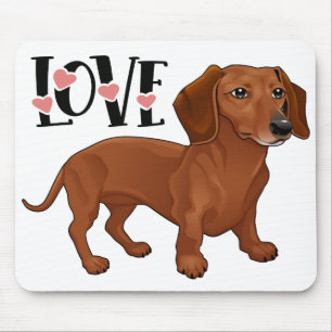 Süßes Doxin Wiener Welpen-Hundeliebhaber-Geschenk  Mousepad