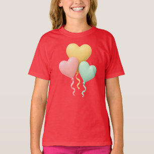 Süßes Drei-Luftballons-Jubiläums-T-Shirt T-Shirt