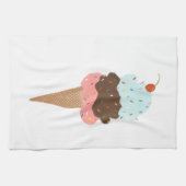 Süßes Dreifach-Eis-Konus Küchentuch (Horizontal)