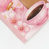Süßes-Dümpelchen-Mädchen-Baby-Party-Geschenk Fleecedecke (Ecke)
