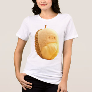 Süßes Durian-Baby mit weichen Stacheln und lächeln Tri-Blend Shirt