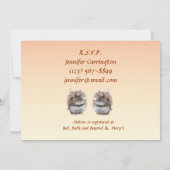 Süßes Eichhörnchen-Brautparty Einladung (Rückseite)