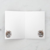 Süßes Eichhörnchen danken Ihnen Dankeskarte (Innenseite)