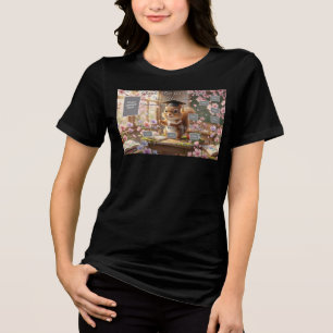 Süßes Eichhörnchen-Lehrer-Dankeschön-Damen-Shirt Tri-Blend Shirt