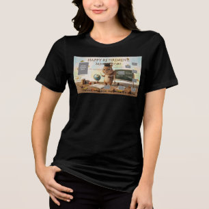 Süßes Eichhörnchen-Lehrer-Rentner-T-Shirt Jahr Tri-Blend Shirt