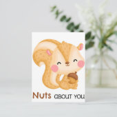 Süßes Eichhörnchen Postkarte (Stehend Vorderseite)