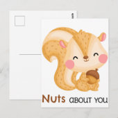Süßes Eichhörnchen Postkarte (Vorne/Hinten)